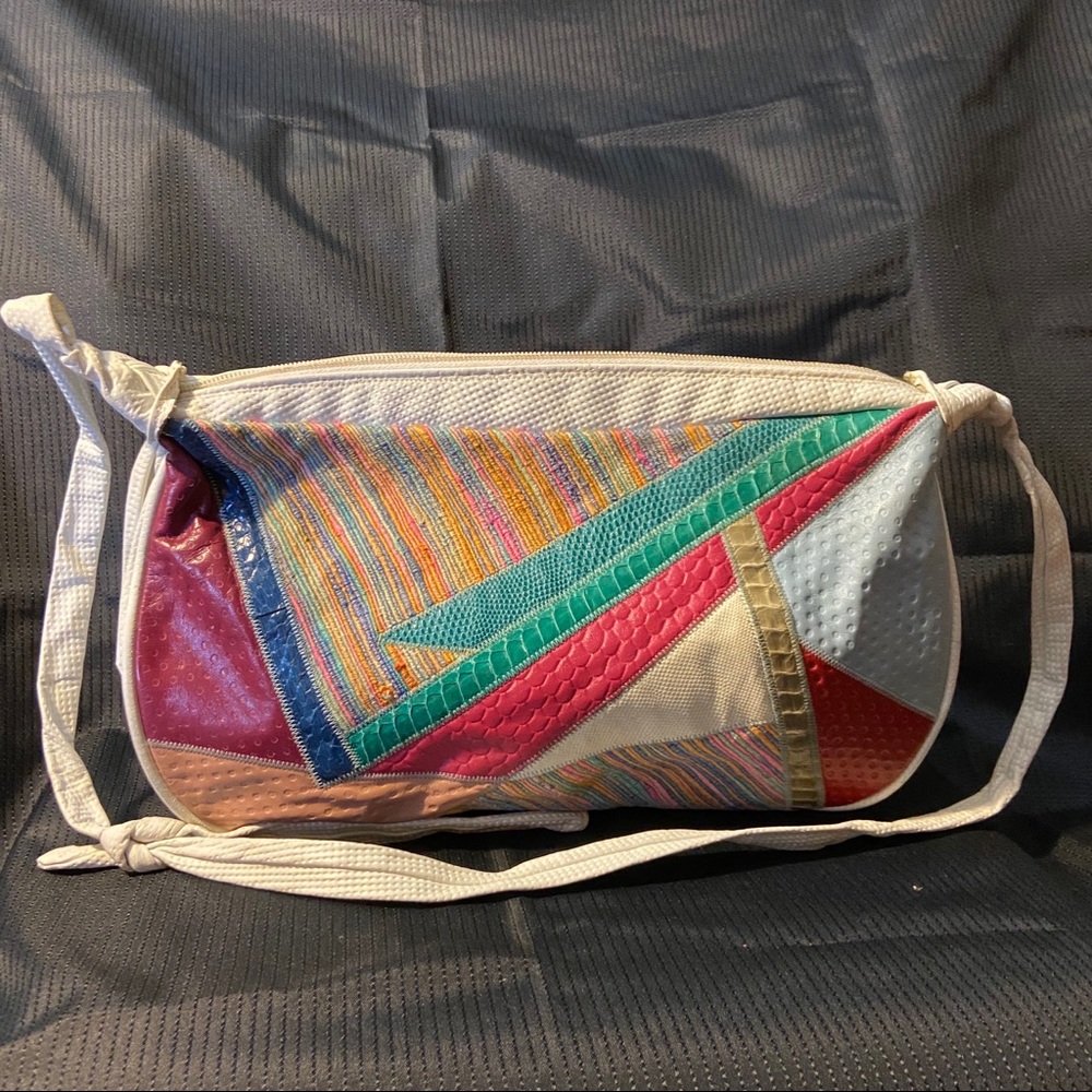 7seven handbags by dimitri multicolor leather bag